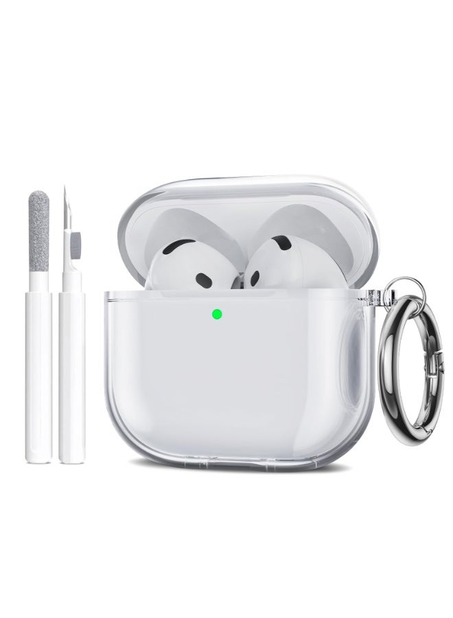 ANYOGRO Anyong AirPods 4 Case, Clear Soft TPU Protective Cover with Cleaning Pen , Anti-Scratch & Anti-Fingerprint ,Front LED Visible,  for Apple AirPods 4th Generation (2024） - Image 1