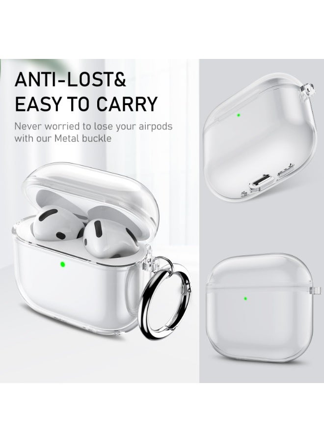 ANYOGRO Anyong AirPods 4 Case, Clear Soft TPU Protective Cover with Cleaning Pen , Anti-Scratch & Anti-Fingerprint ,Front LED Visible,  for Apple AirPods 4th Generation (2024） - Image 4