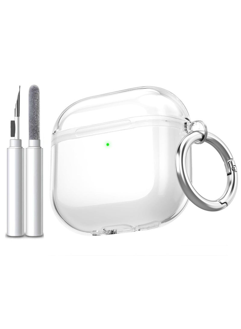 أنيوغرو متوافق مع حافظة AirPods 4، غطاء واقي شفاف وناعم من مادة TPU مزود بقلم تنظيف، مقاوم للخدوش وبصمات الأصابع، يتيح رؤية مصباح LED الأمامي، مخصص لـ Apple AirPods من الجيل الرابع (2024) - Image 1