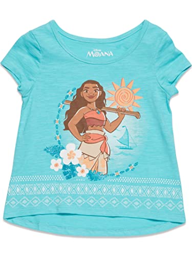 Disney Princess Moana Toddler Girls Graphic T-Shirt & Skirt Aqua 2T - Image 2