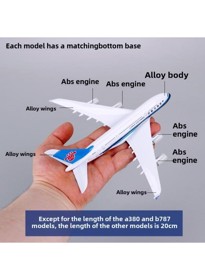 # Aircraft Model Alloy Passenger Aircraft Boeing B7 Air China Eastern Airlines Xiamen Airlines Hainan Airlines Airbus A320 China Southern Airlines B73-Color:Mongolian Airlines-e190- 20cm - Image 5