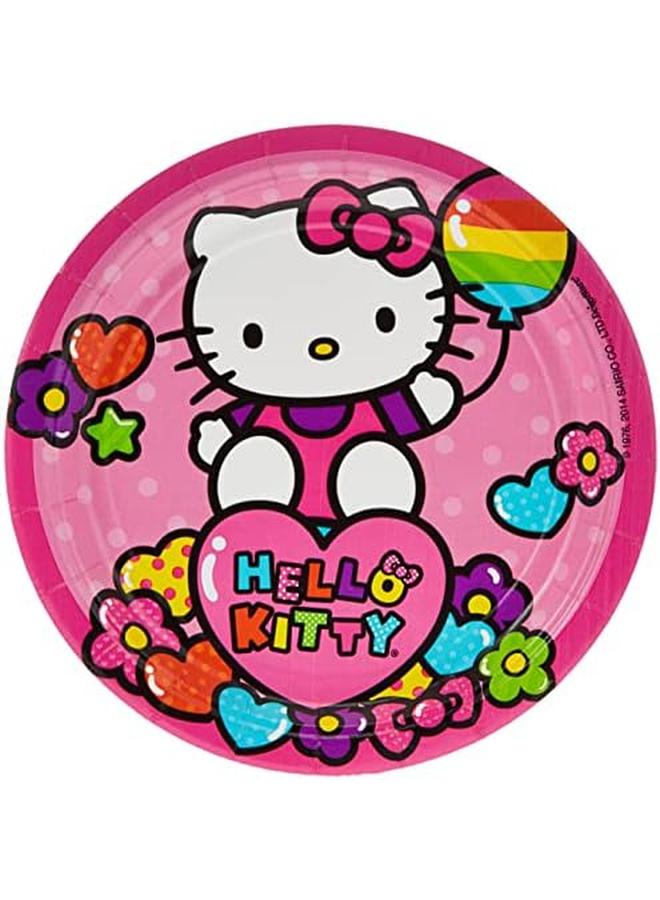 Amscan Hello Kitty Rainbow Round Plates - Image 2