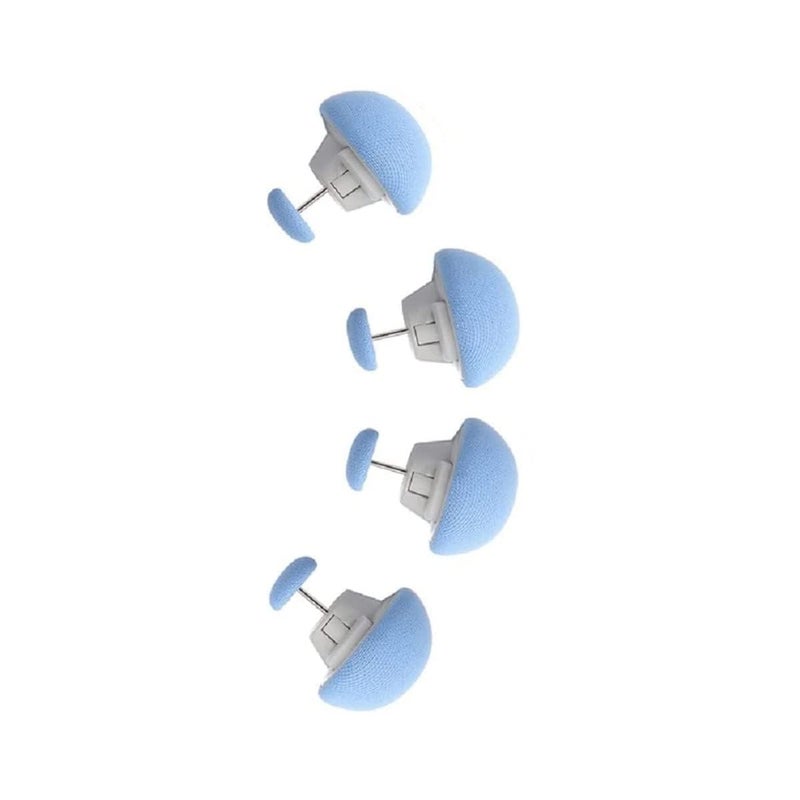 Nathgra - Duvet Clips Mushroom Cover Pins Cotton Quilt Fixer Duvet Fasteners Grippers Anti-Movement Bed Quilt Clamps Sheet Quilt Holder Clips for Socks Curtains Quilt Cove (Pack of 4, Blue) - Image 1