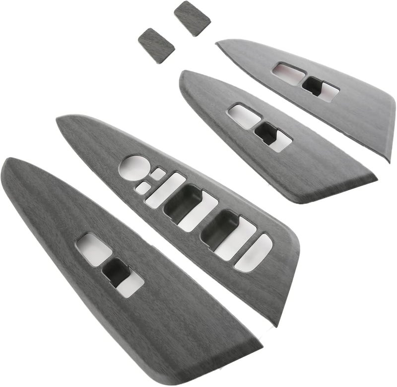 Kadore for 2023 2024 2025 Kia Sportage Hybrid SUV Peach Wood Style Center Console Interior Side Door Windows Lift Control Panel Frame Cover Trim LHD 6-pc - Image 5