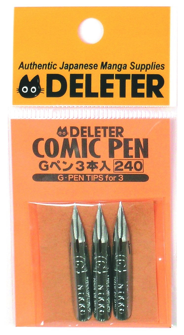Deleter Comic Pen Nib G Model Pack of 3