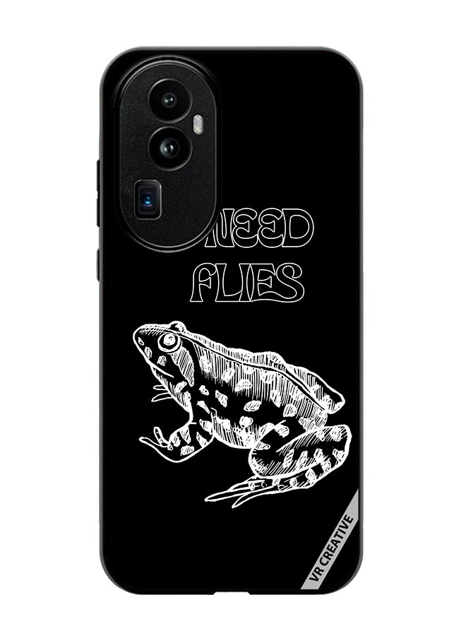VR CREATIVE Protective Case Cover For Oppo Reno 10 Pro Plus I Need Flies Frog Design Multicolour - Image 1