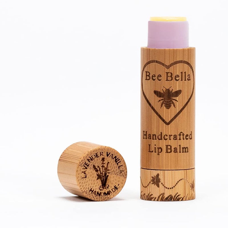 Bee Bella Lip Balm, Lavender Vanilla, 3 Pack - Moisturizing Lip Care, 100% Natural, Original Organic Beeswax with Vitamin E, Handmade in USA, Gift - Image 2