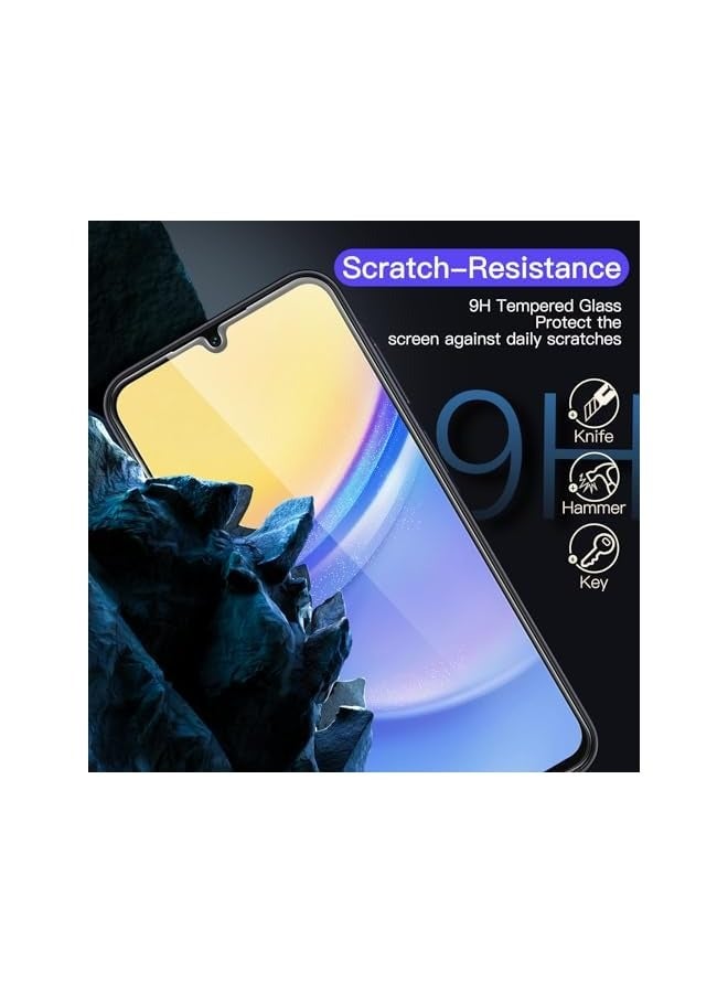 JETech Screen Protector for Galaxy A15 4G / 5G 6.5-Inch, 9H Tempered Glass Film, Anti-Scratch, HD Clear, 3-Pack - Image 3