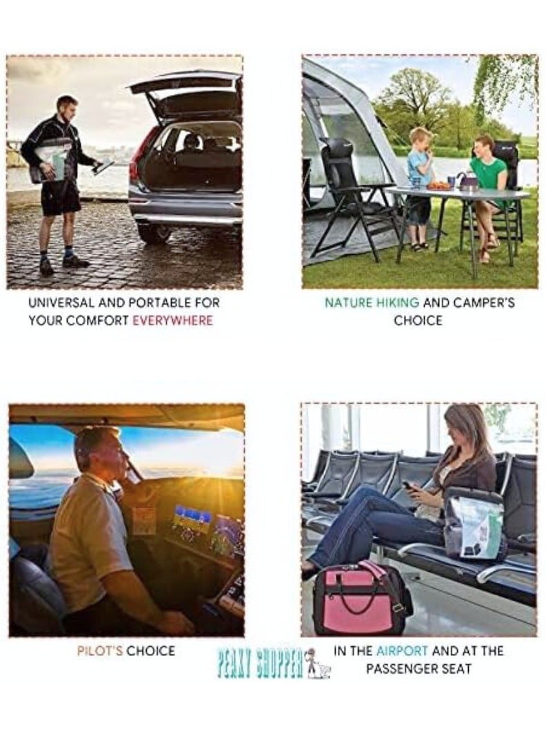 Generic orthopedic memory foam seat cushion for office chair, sciatica pain relief with lumbar support for office chair cushion for back, tailbone pain relief with car seat cushion - Image 3