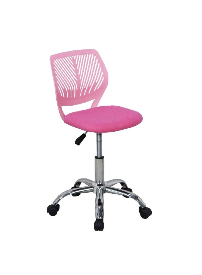 Micasa High-Quality Stylish Office Chair with Wheels Pink and Silver 71 x 50 x 50 cm ZY-1006 PINK