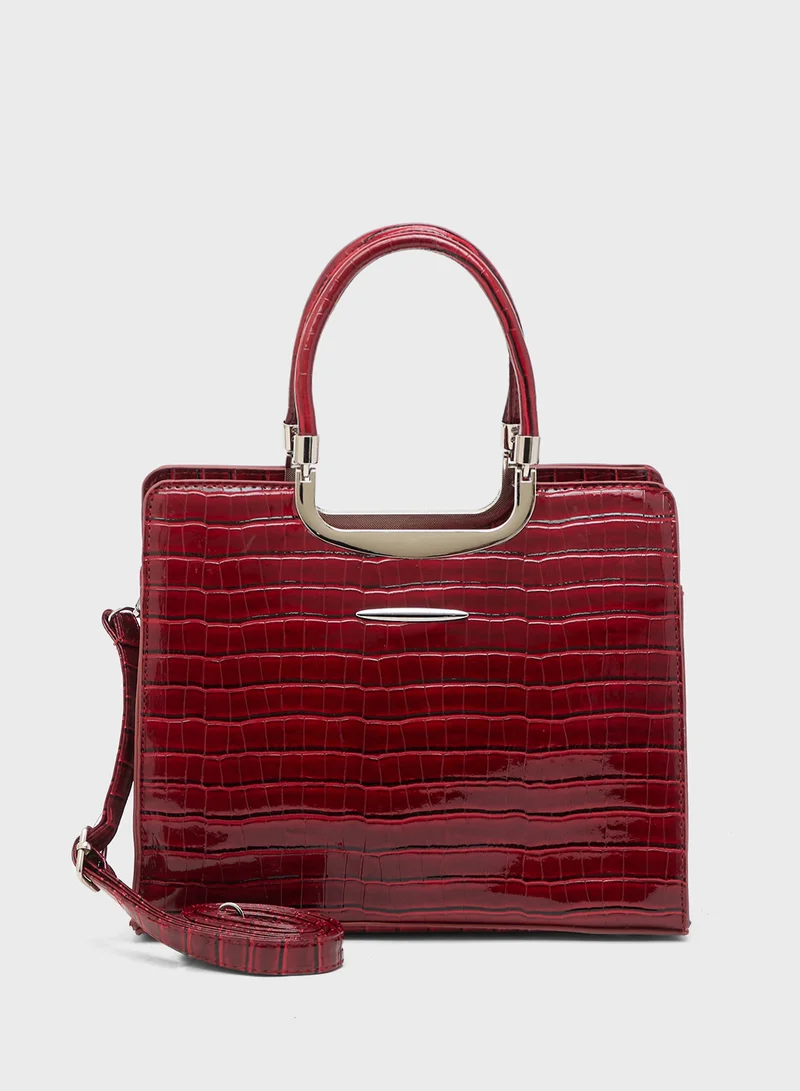 ايلا Croc Effect Satchel