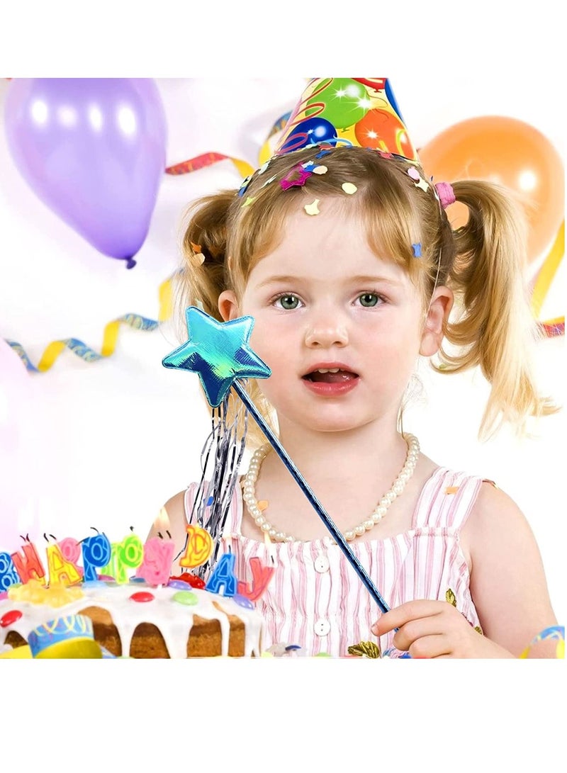SYOSI 20 Pieces Princess Star Fairy Wand for Girls Halloween Decorations Kid Pretend Play Birthday Party Favors for Girls Fairy Stick Birthday Party Supplies Baby Shower Decor Party Props Random Color - Image 3
