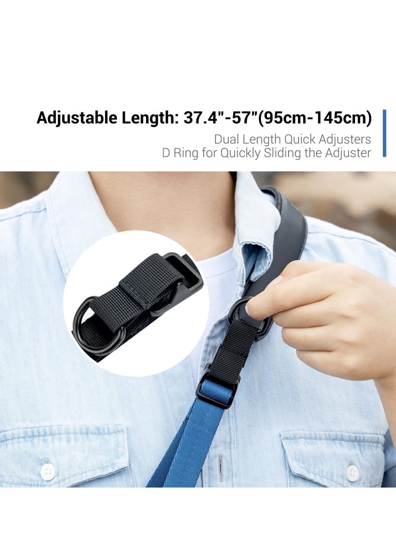 Generic For JJC Camera Quick Shoulder Strap, Adjustable Camera Neck Belt Strap with Quick Release Plate, Anti-slip Camera Sling Strap, Suitable for Canon Sony Nikon Fuji Mirrorless Cameras (Blue)  - Image 5