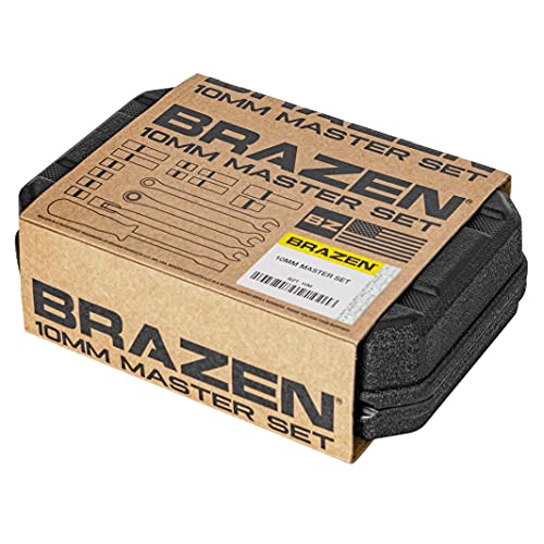 BRAZEN 10mm Master Set - 12 Sockets, Three Wrenches, One Nut Driver - All 10mm! - Image 5