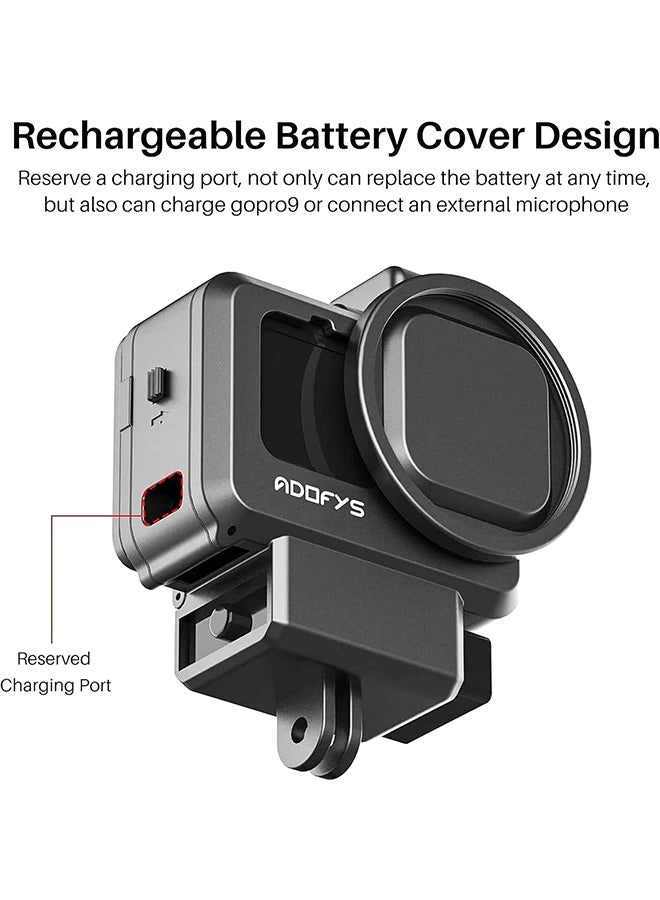 Adofys Renewed - Adofys G9-4 Mount for GoPro 9/10/11 - Black - Image 5
