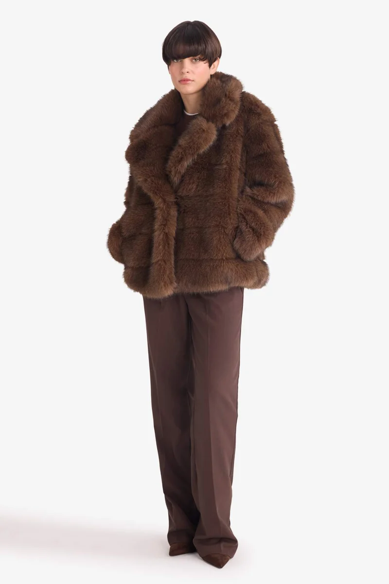 ديفاكتو Regular Fit Fur Faux Fur