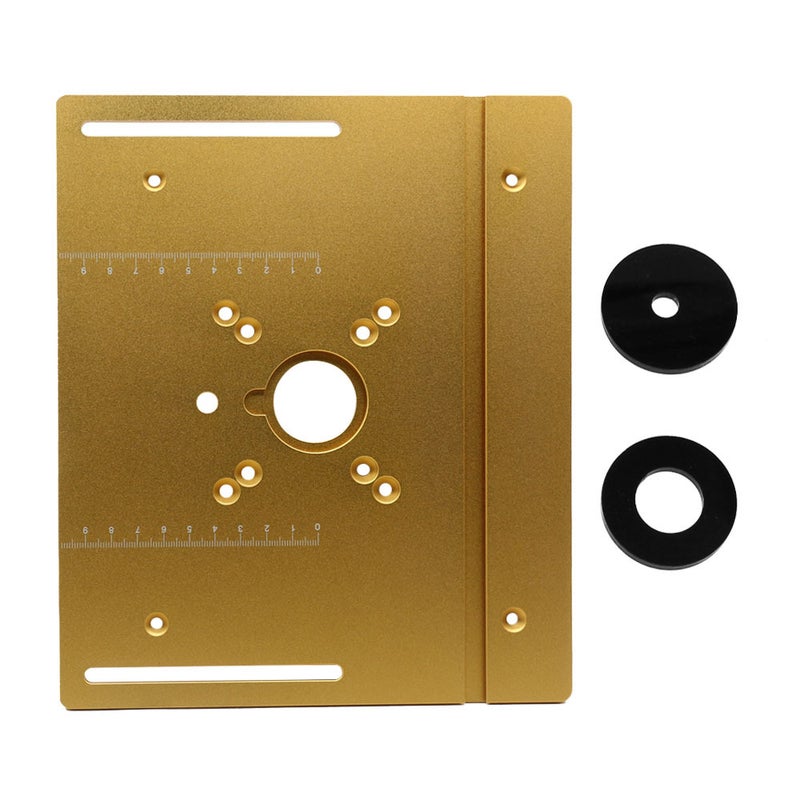 Router Table Insert Plate Aluminum Alloy Wood Milling Flip Board Trimming Machine Engraving Auxiliary Tool Woodworking Benches - Image 1