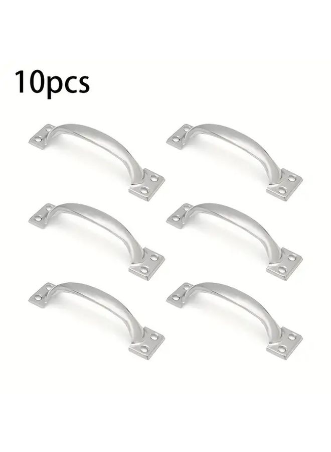 10Pcs Vintage Garage Door Handles Heavy Duty Metal Cabinet Knobs With Mounting Screws - Image 1