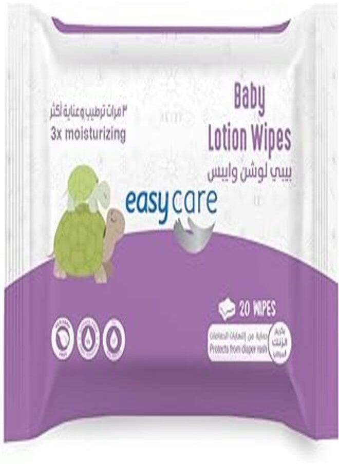 Easy Care Baby Wipes with Lotion, 20 Wipes - pzsku/Z5398251C08537EFB6783Z/45/_/1722279043/ec7cf52e-d77f-4529-98fc-4be62eed8e4d