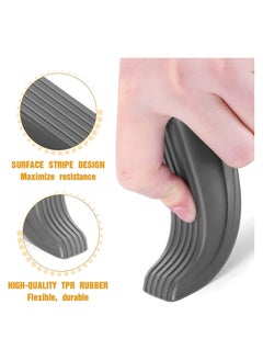 sokany 4 Packs Door Stoppers, Large Rubber Door Stoppers Wedge with Multi Surface Design, Door Stoppers for Bottom, Prevent the Lock-Outs, Floor Sturdy Stackable Door Stop (Grey)  - Image 3