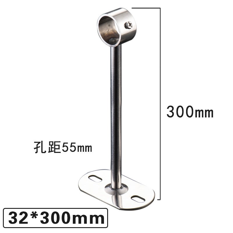 Stainless steel solid hanging seat fixed hanger thickened hanging seat drying hanger Wall top fixed hanger ring factory wholesale 32*300 