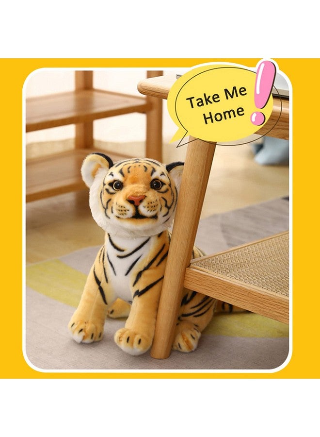 Tickles Siberian Jungle Tiger Soft Stuffed Animal Plush Toy For Kids Birthday Gifts Car (Color: Yellow & Black Size: 35 Cm) - Image 2