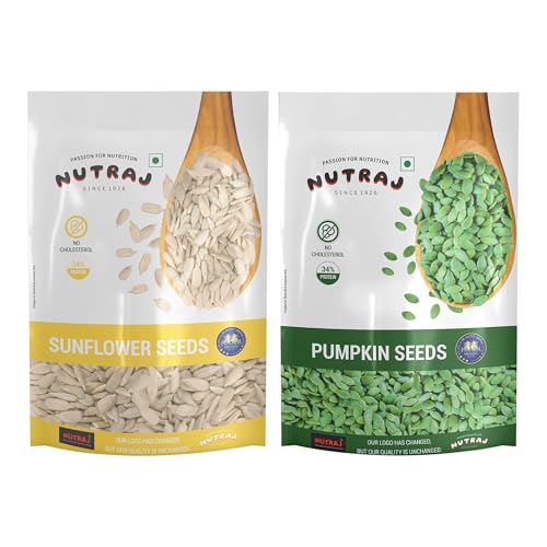 Nutraj Sunflower Seeds & Pumpkin Seeds (200 gm Each) | Seed Cycling | Seed Cycling Seeds Combo - Image 1