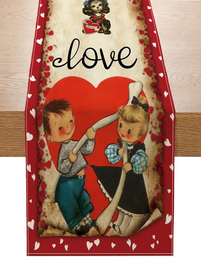 Racenaf Vintage Valentine Table Runner - Image 1