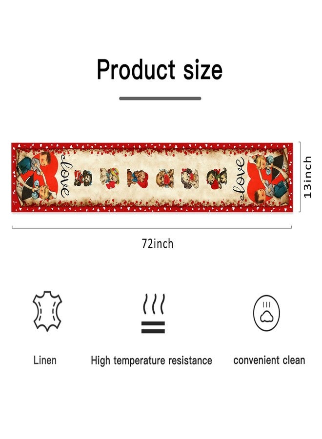 Racenaf Vintage Valentine Table Runner - Image 2
