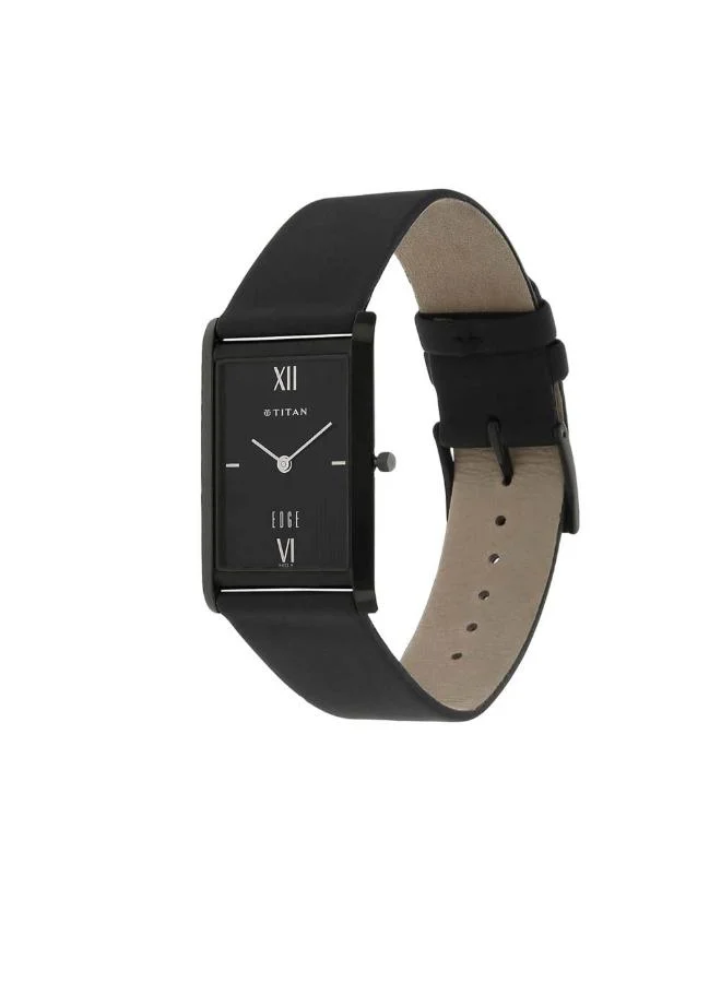 TITAN Men's Leather Analog Watch 1043NL01 - 25 mm
