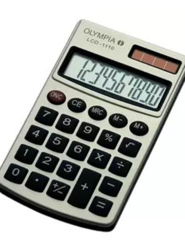 Olympia Pocket Calculator 10 Digits, Silver Color - OLCA941901000