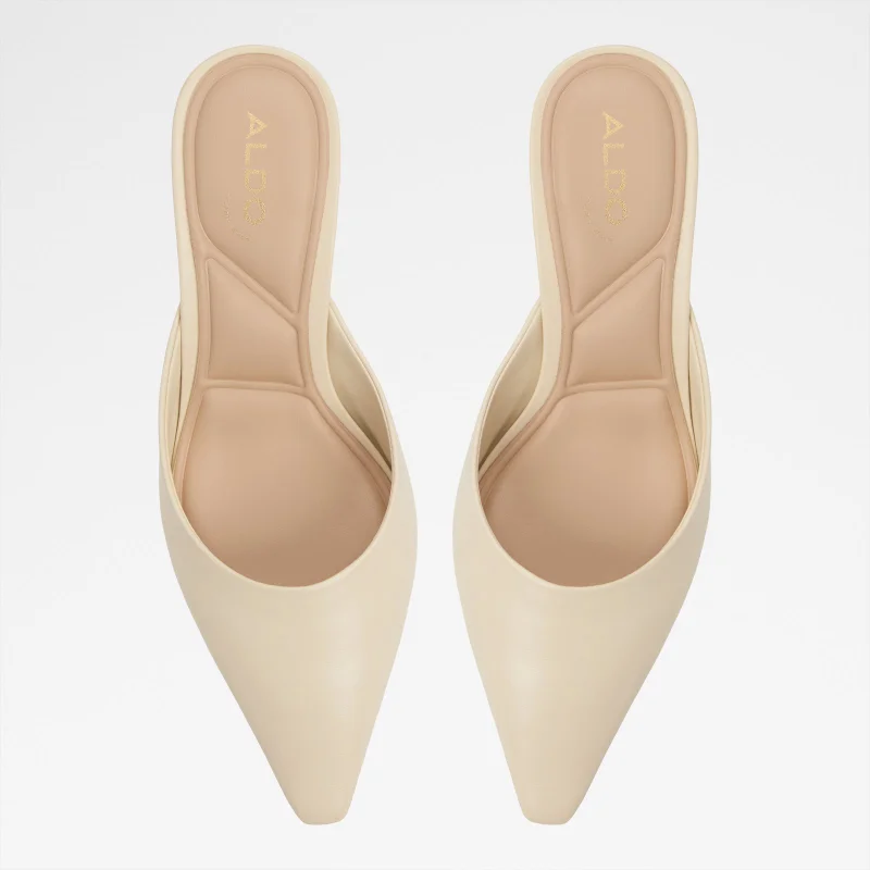 ALDO  GOLDENLIGHT Solid Mule Heels for Women | Best Price UAE