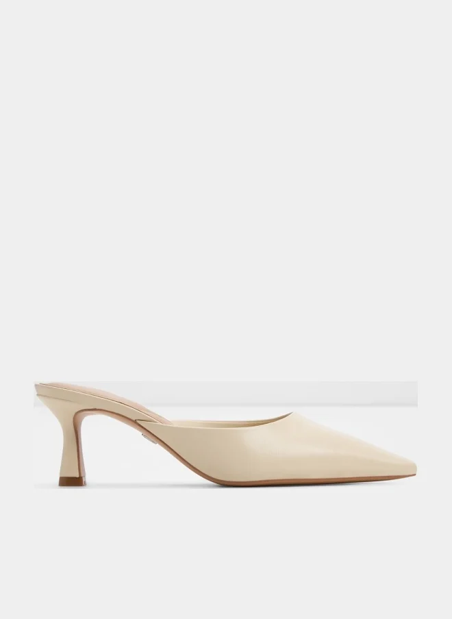 GOLDENLIGHT Solid Mule Heels