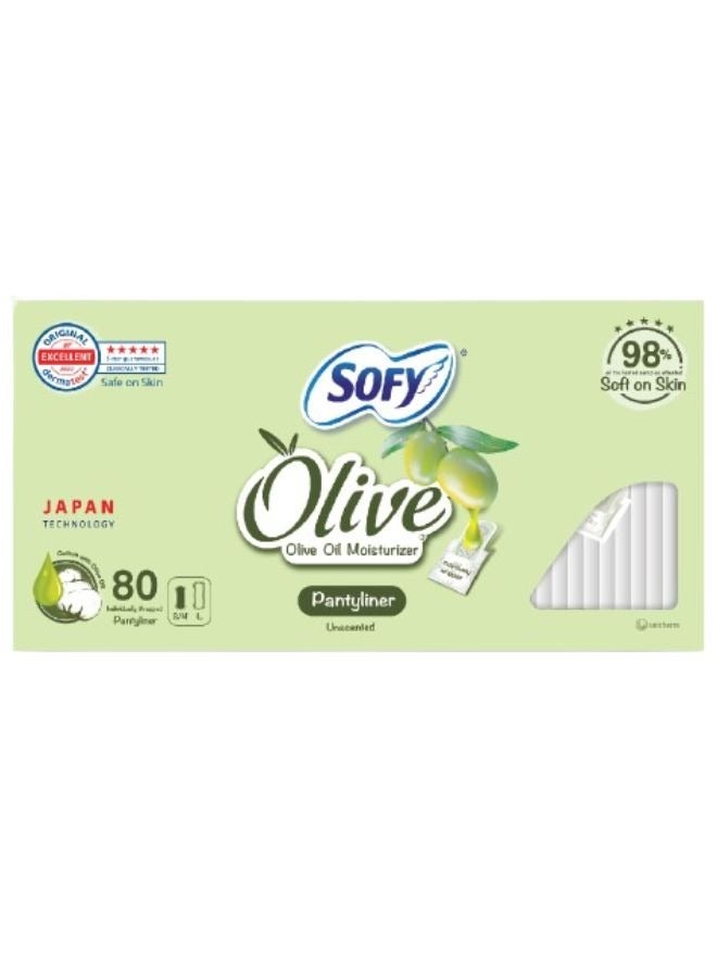 Sofy Olive Daily Panty Liner Regular 80 Pcs - Image 1