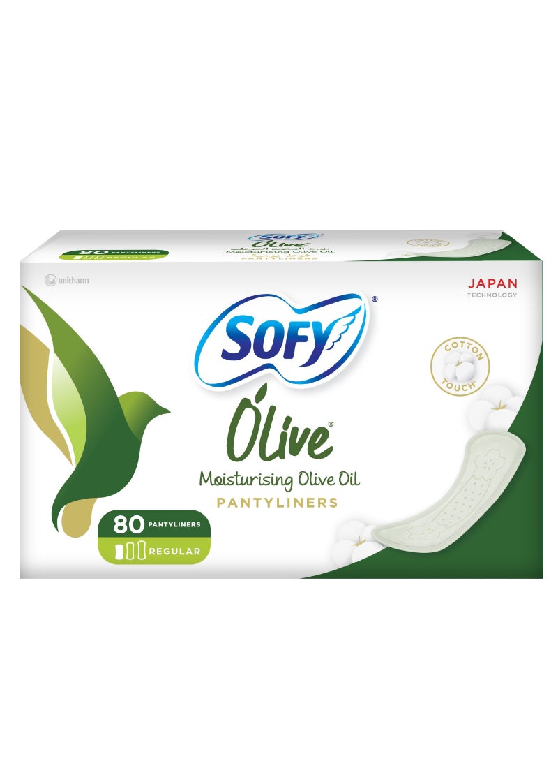 Sofy Olive Daily Panty Liner Regular Pack of 80 80 Pcs - Image 1