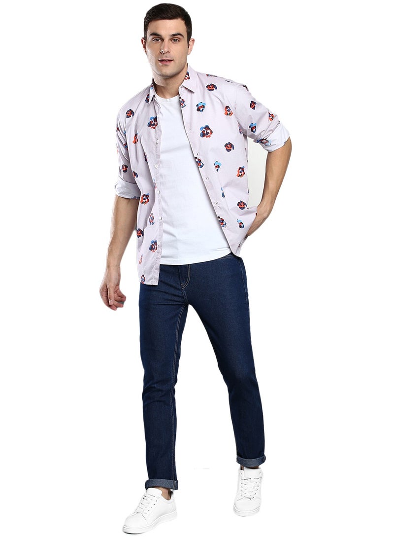Dennis Lingo بنطلون جينز Dennis Lingo رجالي بقصّة Indigo Slim Fit ومتوسط الارتفاع  - Image 1