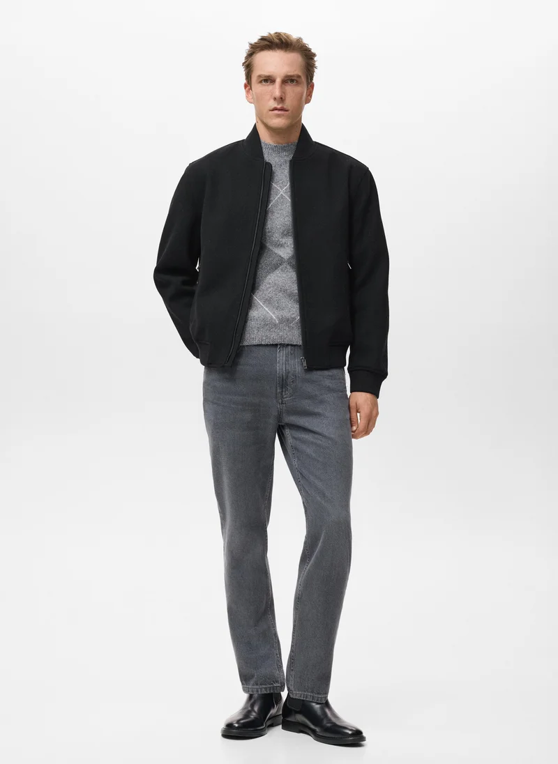 مانجو مان جاكيت بومبر بسحاب