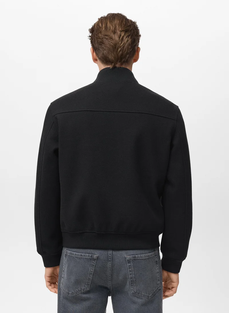 مانجو مان Bomber jacket with zip