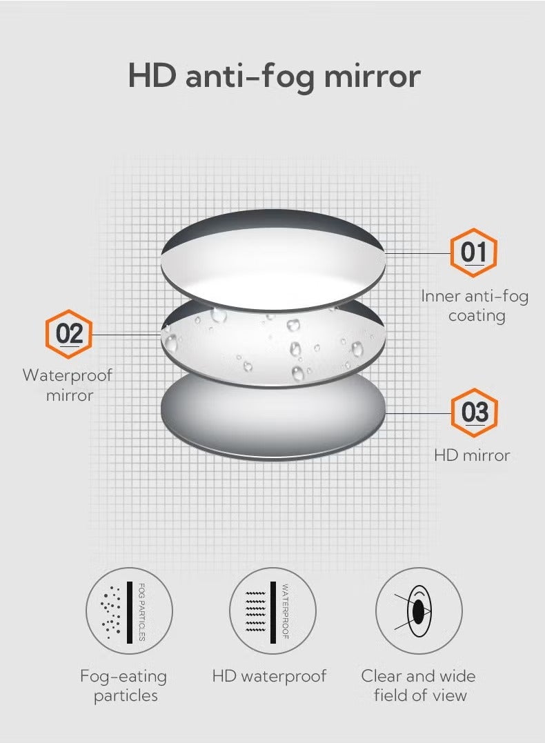 5-piece HD swimming goggles set (with waterproof bag and swim cap) - Image 5