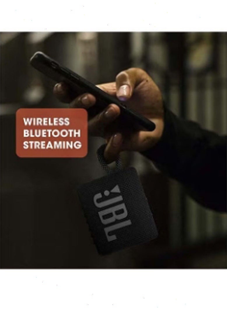 JBL GO 3 Portable Bluetooth Speaker Black - Image 4