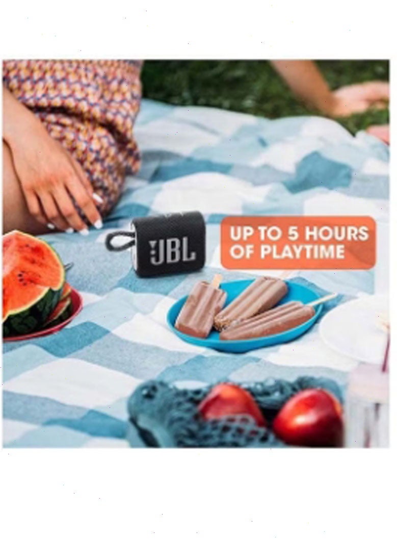 JBL GO 3 Portable Bluetooth Speaker Black - Image 3