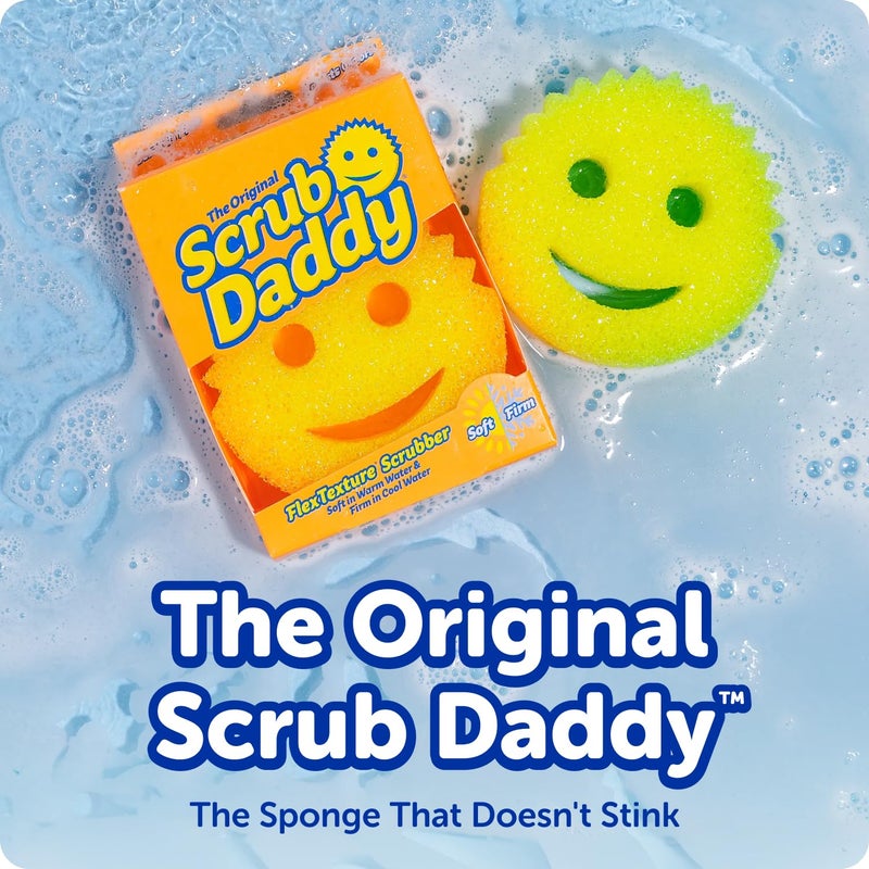 Scrub Daddy Scratch-Free Multipurpose Kitchen Sponges - Bulk Dish Sponges for Kitchen, Bathroom, Household Cleaning & More - Made with BPA-Free Polymer Foam (9 Count) - Image 2