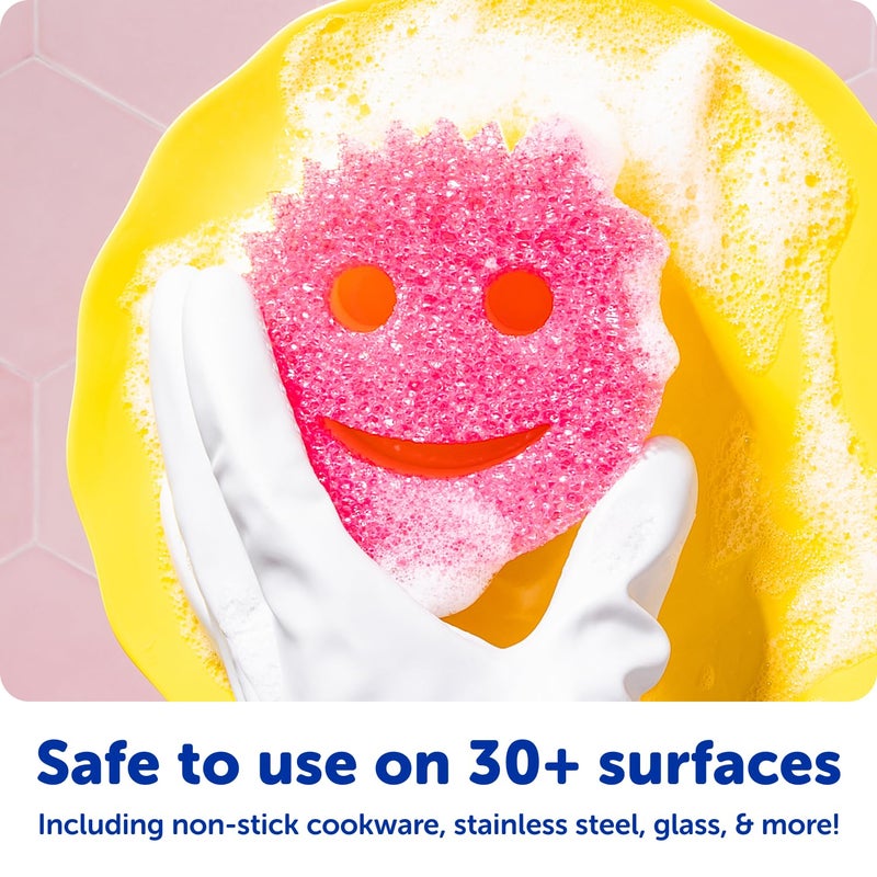 Scrub Daddy Scratch-Free Multipurpose Kitchen Sponges - Bulk Dish Sponges for Kitchen, Bathroom, Household Cleaning & More - Made with BPA-Free Polymer Foam (9 Count) - Image 5