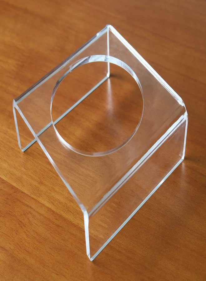 HillSpring Clear Acrylic Football Stand, Display Holder for Basketball, Volleyball, Soccer Ball and Other Sports Memorabilia - Image 4