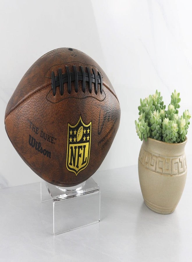 HillSpring Clear Acrylic Football Stand, Display Holder for Basketball, Volleyball, Soccer Ball and Other Sports Memorabilia - Image 5