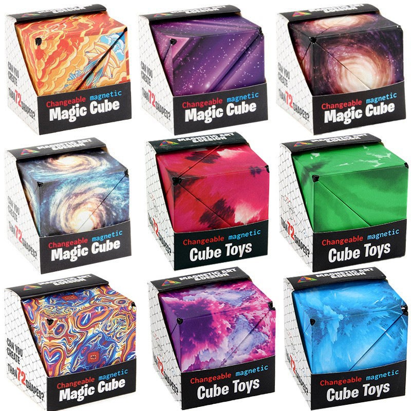 Shake Sound 3D Three-Dimensional Changeable Magnetic Geometric Rubik'S Cube Three-Dimensional Infinite Flip Rubik'S Cube Toy Manufacturers - Image 3