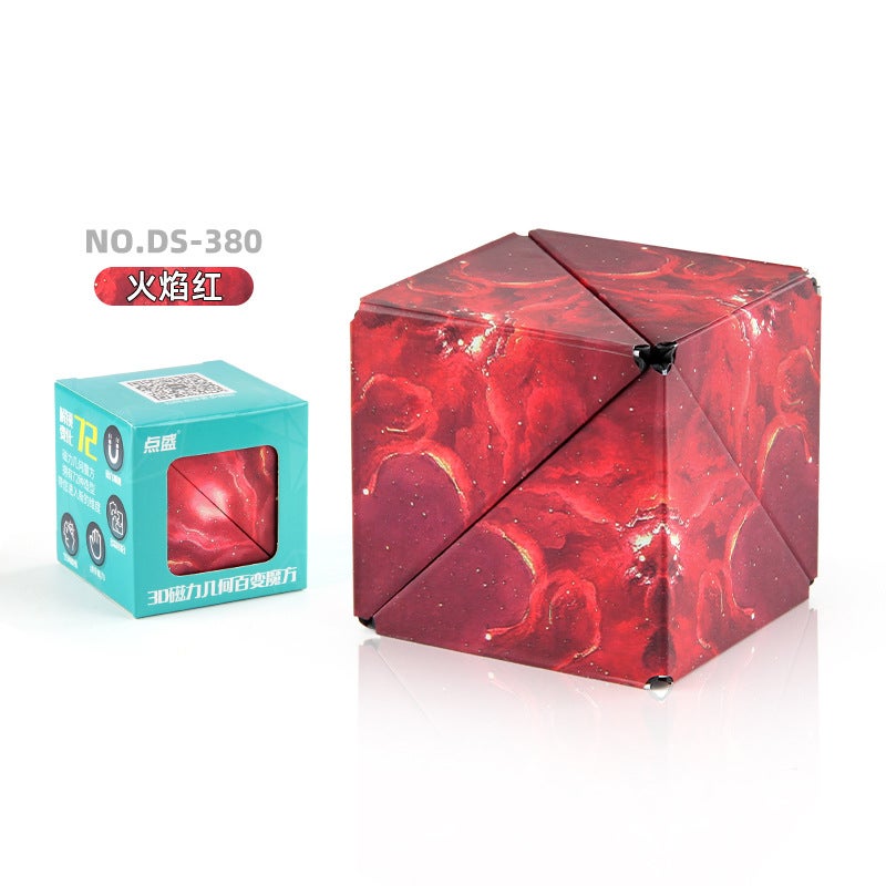 Shake Sound 3D Three-Dimensional Changeable Magnetic Geometric Rubik'S Cube Three-Dimensional Infinite Flip Rubik'S Cube Toy Manufacturers - Image 1