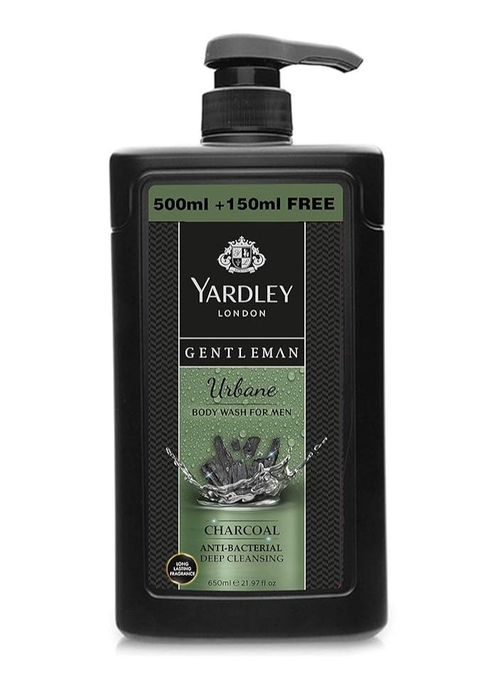 Yardley Yardley Gentleman Urban Body Wash for Men Antibacterial Deep Cleansing 650ml 