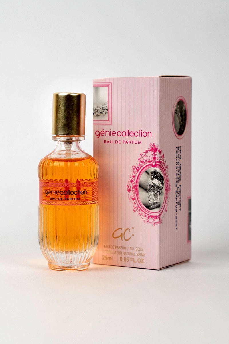 Genie Collection Luxury Women’s Perfume Genie Collection No. 9025 | Long Lasting Perfume with Rose, Citrus & Musk Notes & Fruity Scent –  Eau de Parfum 25ml 