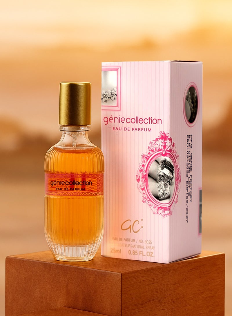 Genie Collection Luxury Women’s Perfume Genie Collection No. 9025 | Long Lasting Perfume with Rose, Citrus & Musk Notes & Fruity Scent –  Eau de Parfum 25ml - Image 1